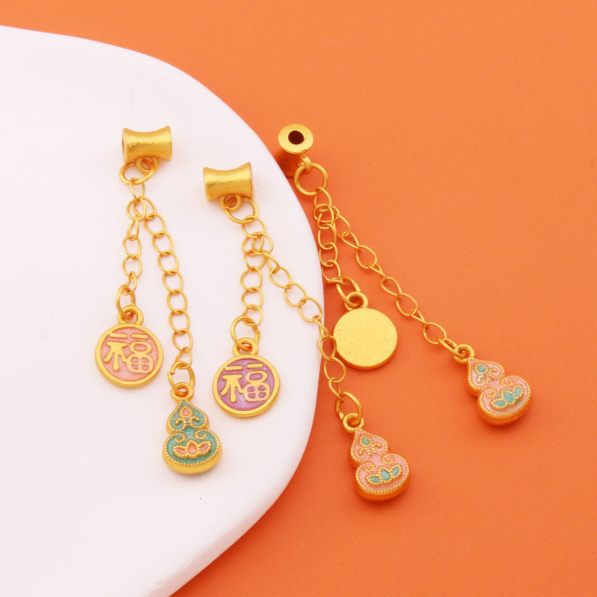 批发保色滴油福字葫芦吊链混批手链项链配件diy饰品配件吊饰挂坠,饰品/流行首饰/时尚饰品新,其他DIY饰品配件,淘宝优惠券,粉丝福利购,淘宝优惠卷