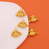 古法金手绳小钱袋不掉色钱袋挂件DIY串珠手链diy挂饰项链配饰手工