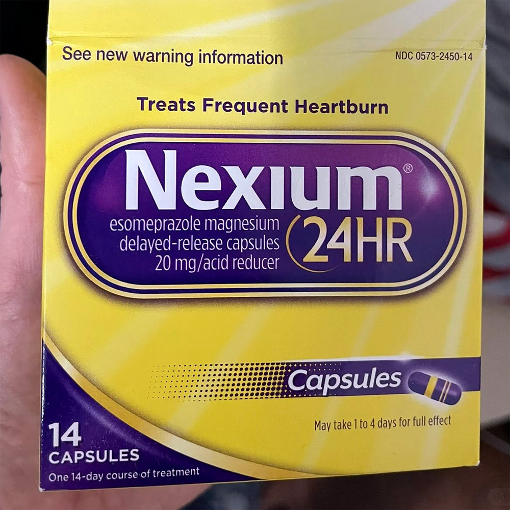 美国直邮Nexium耐信胃药小紫丸十二指肠胃溃疡奥美拉唑肠溶胶囊1