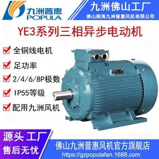 三相异步电动机 YE3电动机 380V电压 三级能效标准效率高 电机