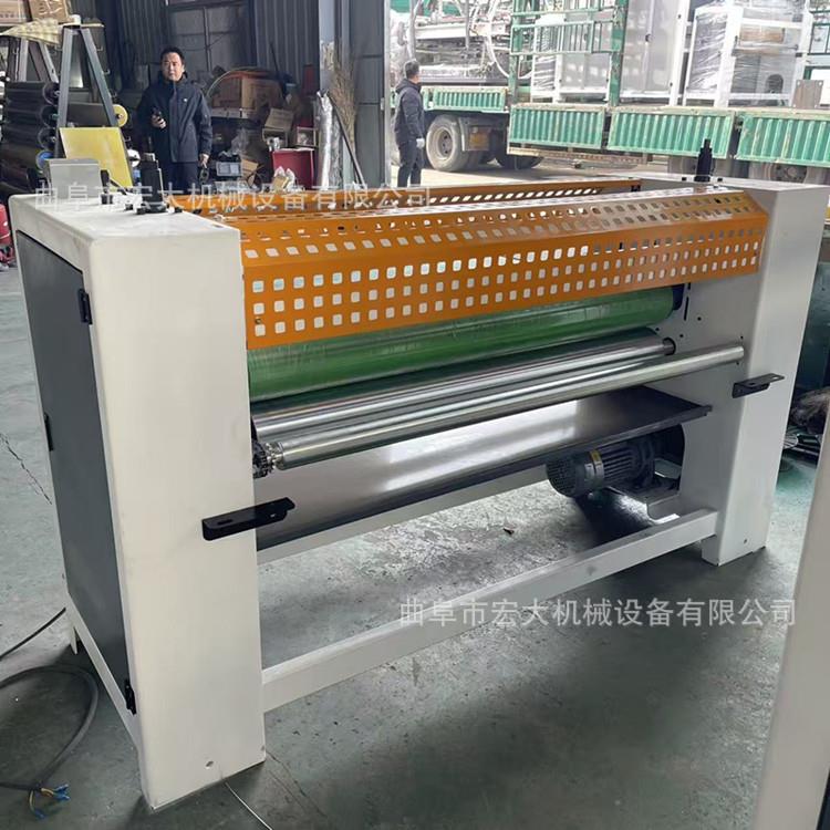 装饰橱柜门涂胶机胶量大小可调保温板四辊双面涂胶机宏大厂家直销