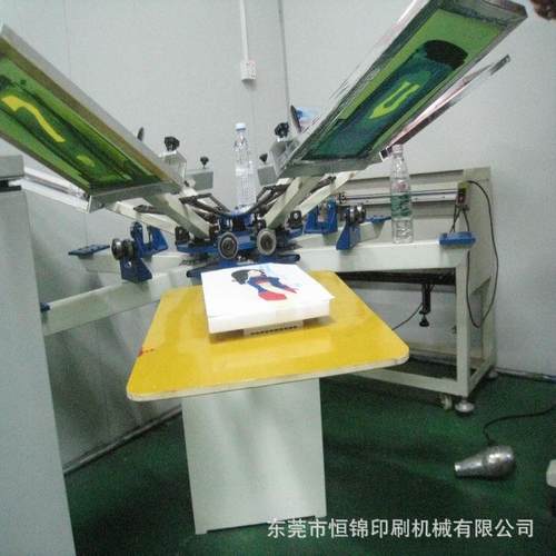 六色无纺布丝网印刷平面丝印机T恤服装印花机 手动丝网印刷机