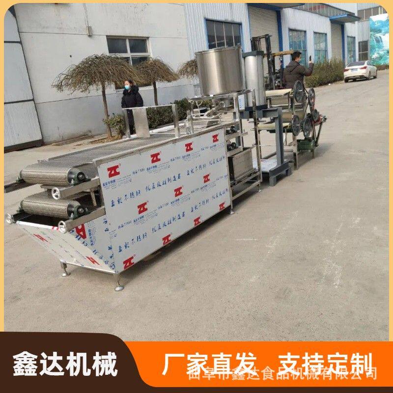 大型千张豆腐皮机生产线 自动泼脑厚薄可调 技术包教会