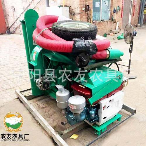 4-5吨产量玉米脱粒机15马力柴油机带打玉米机可自动上料节省人力