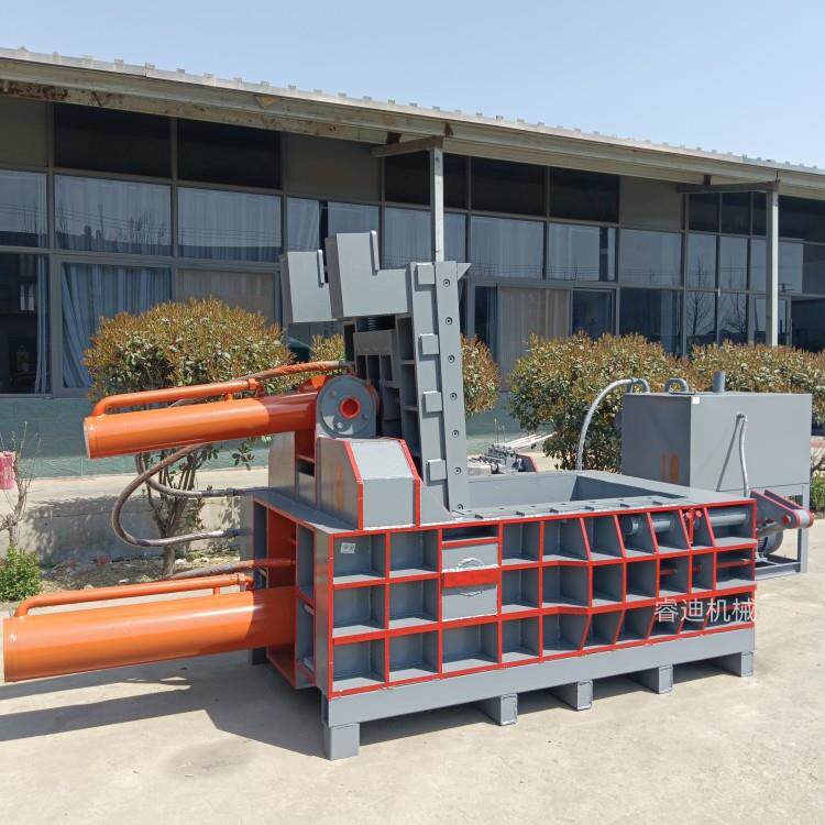 废金属易拉罐压块机多少钱卧式液压废铁打包机废金属易拉罐压块机