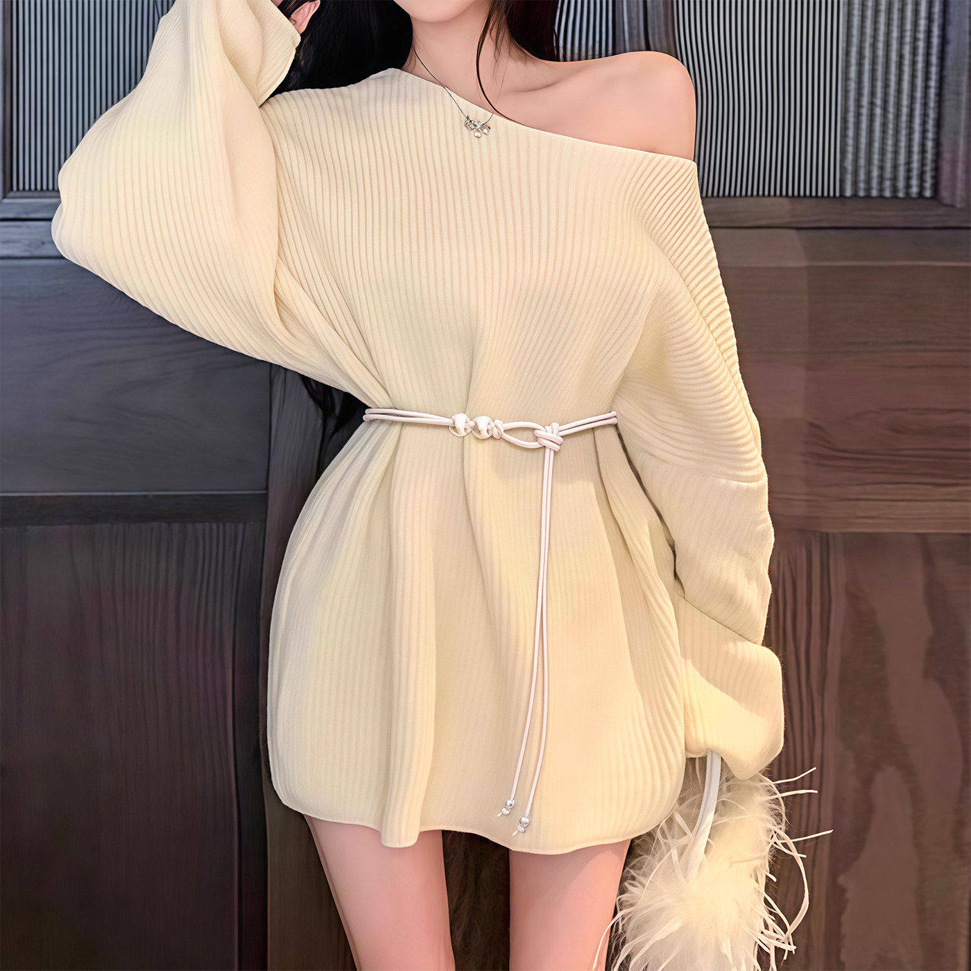 腰绳细腰带女配裙子皮带加长装饰