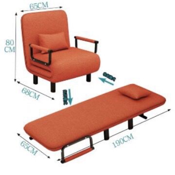 3-in-1 Folding Sofa Bed Multi-functional Floor Futon - Taobao product photo 2