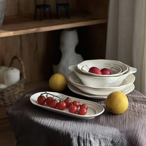 桉澜集复古窑变釉高级感斗笠碗