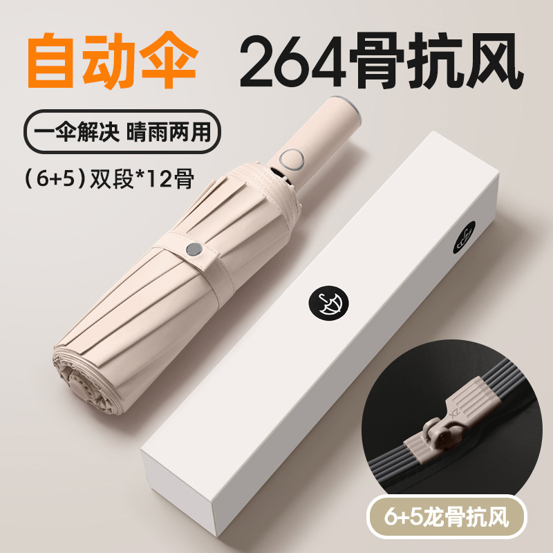 防紫外线黑胶加固全自动晴雨两用