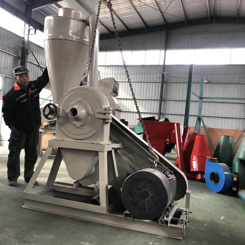 一风吹齿爪式磨粉机 大型自吸齿盘粉碎机有机肥稻壳打粉机