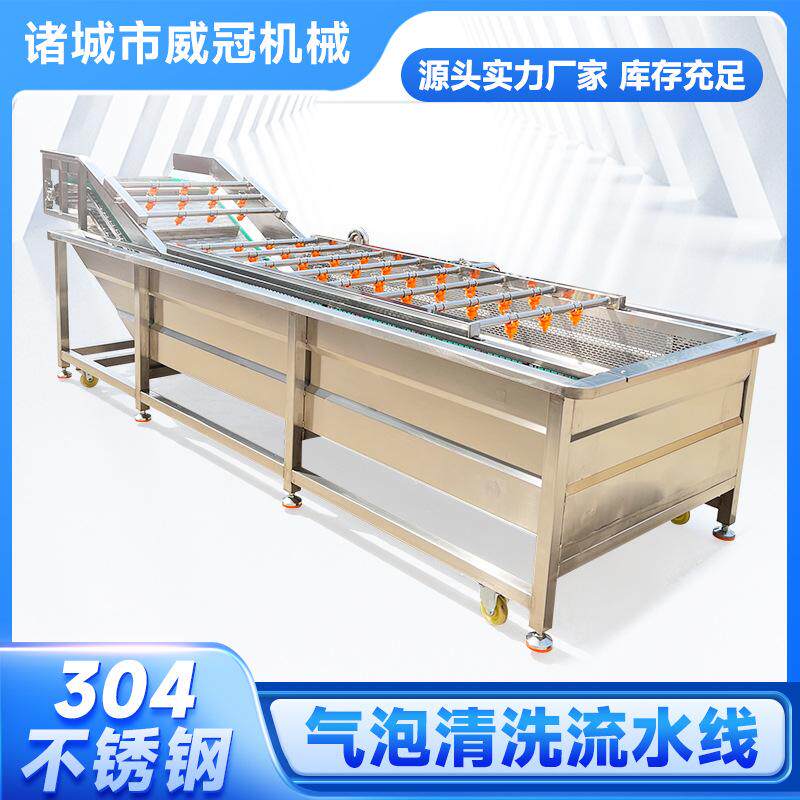 商用气泡清洗机 瓜果蔬菜清洗机 中药材清洗流水线 农作物清洗机