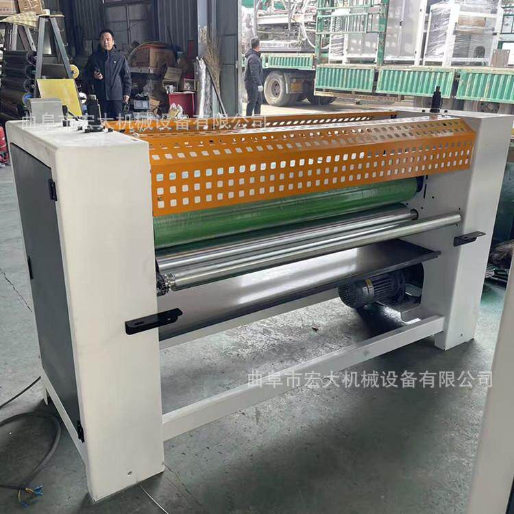 装饰橱柜门涂胶机胶量大小可调保温板四辊双面涂胶机宏大厂家直销