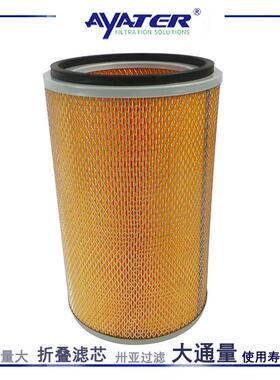 空压机滤芯 压缩机折叠空气滤筒25100075-071制药业空气过滤芯