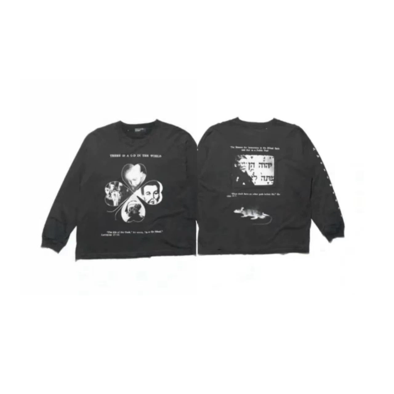 ENFANTS RICHES DÉPRIMÉS 26SS 印花图案水洗复古长袖T恤