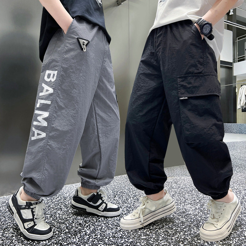 童装男童防蚊裤夏季新款休闲男孩中大童运动裤夏装儿童裤子潮