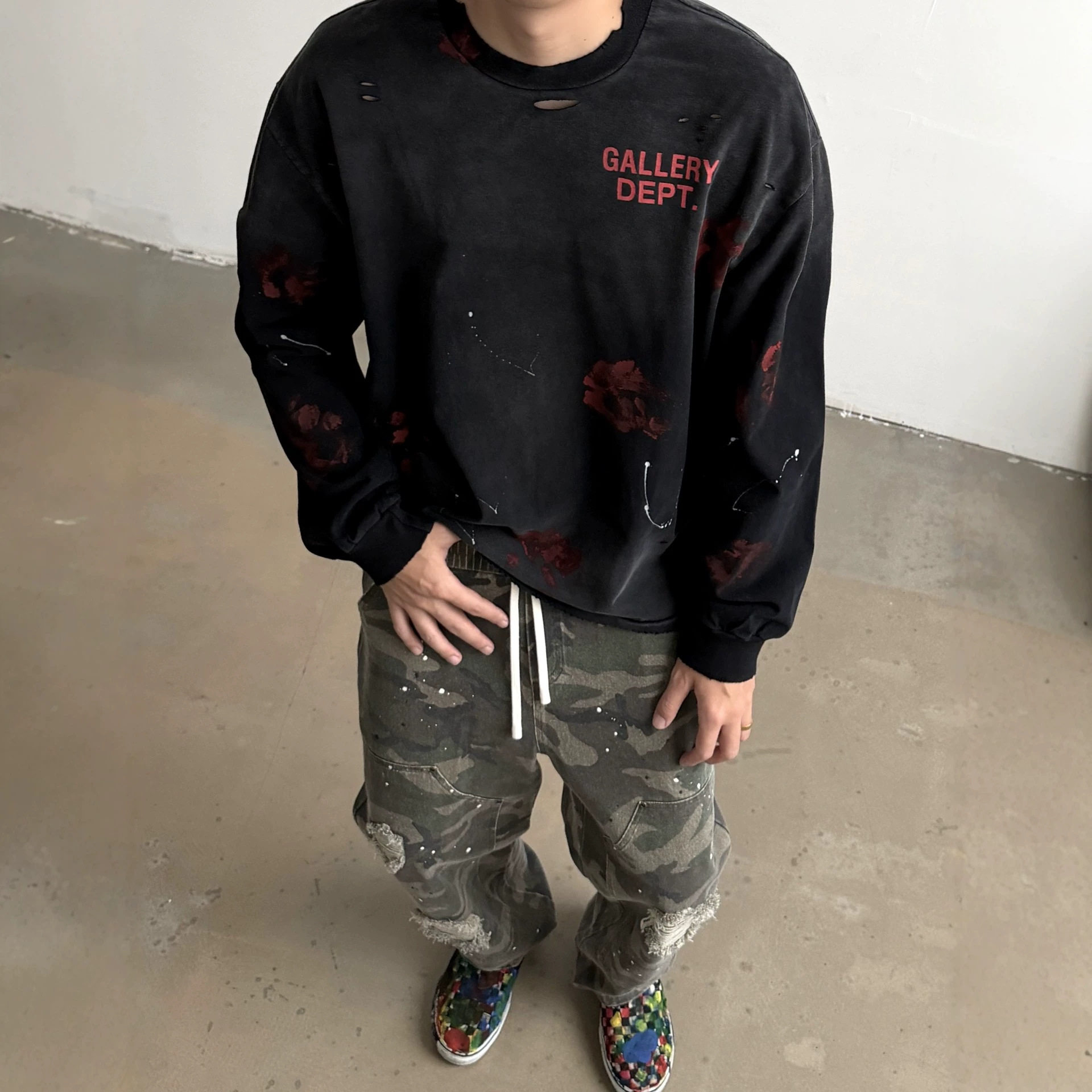 GALLERY DEPT 26AW“加利福尼亚限定” 街头涂鸦风格长袖T恤