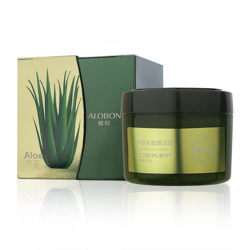 芦荟冰晶清洁霜210g 洁面乳洗面奶按摩颗粒洁净水润补水保湿
