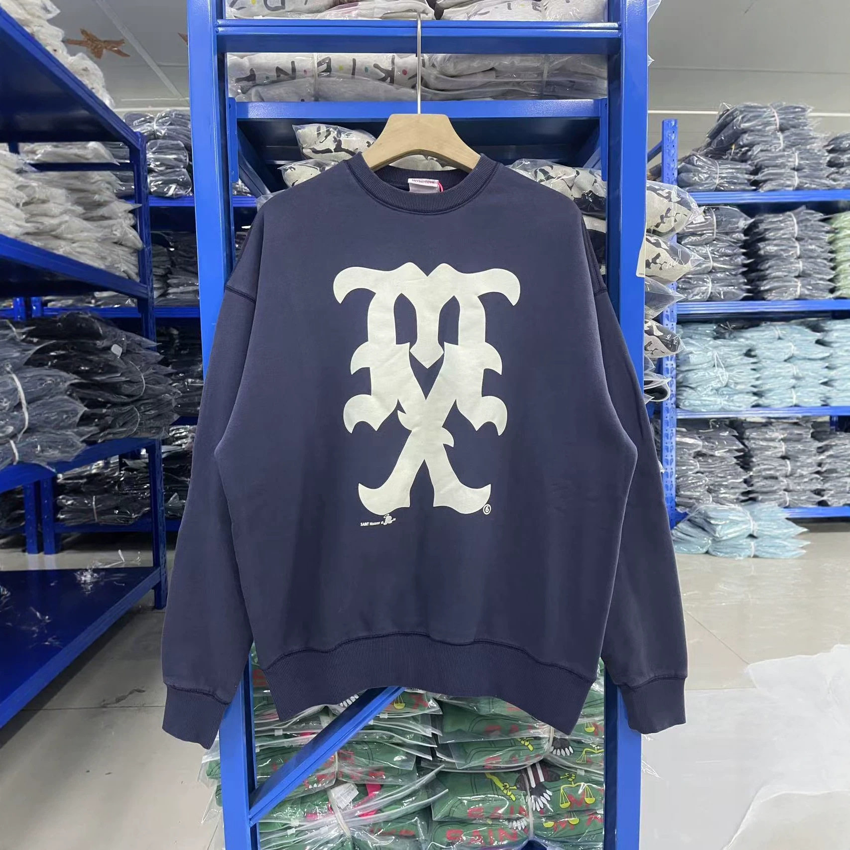 saint michael 2w crew sweat mx 日潮 套头洗水卫衣