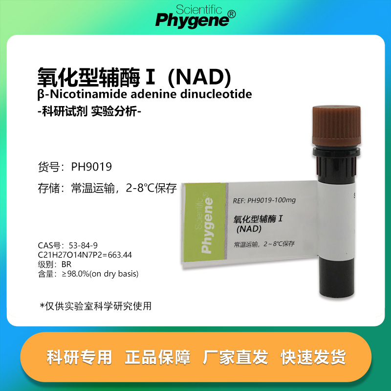 氧化型辅酶 I NAD试剂 二磷酸吡啶核苷酸 实验试剂 1g CAS: 53-8