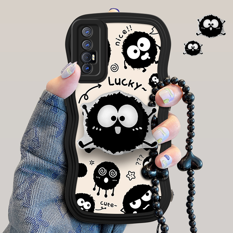 OPPO Reno3Pro手机壳opporeno3pro保护套PCRM00新品女款pcrmoo全包0pp0防摔0ppa硅胶软外壳popo波浪边小煤球