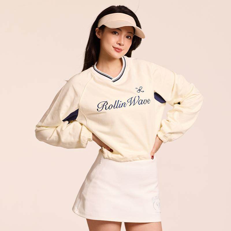 男女同款情侣运动卫衣复古网球老钱风卫衣秋冬新款网球羽毛球运动