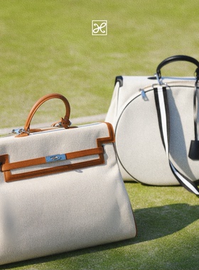 高缇耶设计凯莉Kelly网球包大容量老钱风男女网球羽毛球匹克球包