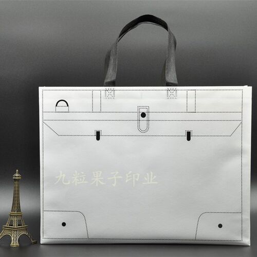 新款覆膜无纺布袋j礼品袋皮草服装店通用手提袋环保购物袋可印log