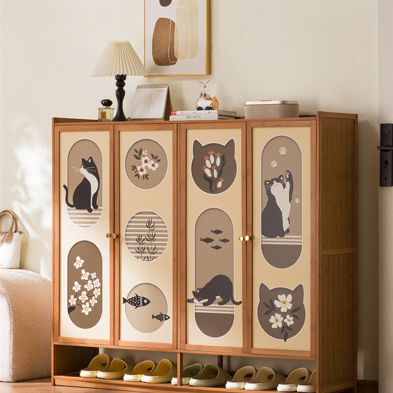 鞋柜家用2025新款入户门口过道多层简易好看鞋架玄U关收纳柜置物