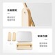 木质元 化妆镜可旋转家用学生宿舍随身桌面梳妆镜 素镜子简i约台式