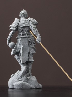 国风青砂石黑神话悟空p摆件齐天大圣家居办公室客厅桌面工艺品装
