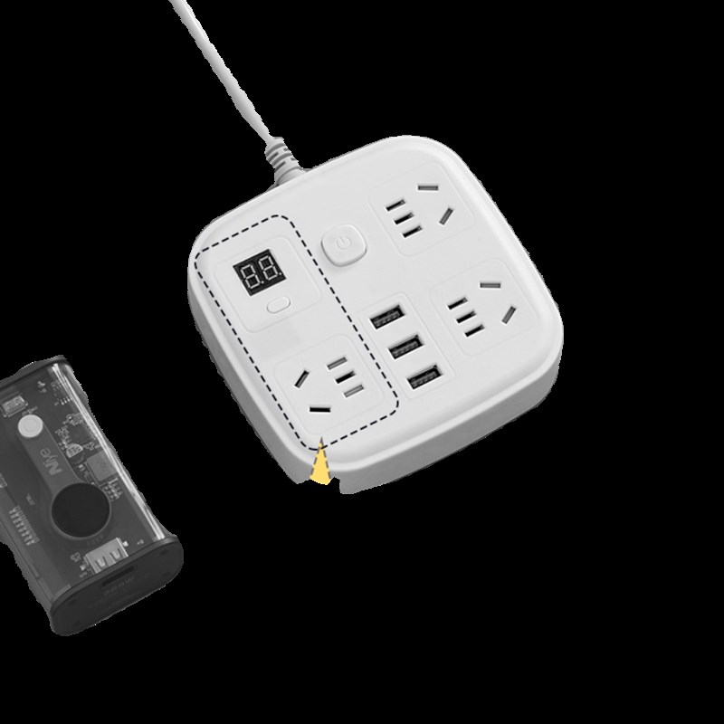 usb定时器转换器插座插头插排插线板接I拖多功能扩展魔方带线多用