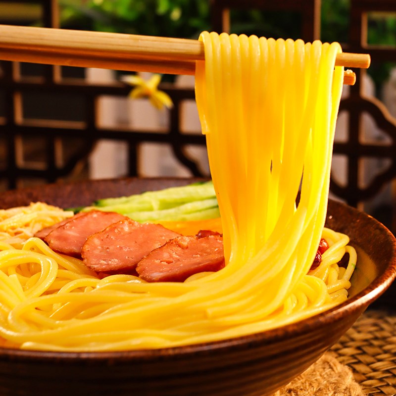 纯玉米面条5g斤0脂肪东北粗粮细作挂面主食黄面条非真空方便速食