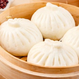 整箱扬州东园豆沙包120个早餐青菜肉包子 半P成品速冻早点馒头商