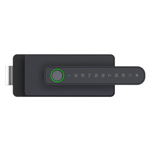 安将军隔断单扇玻璃门指纹锁单门单开办公室执手带把手智能密码锁