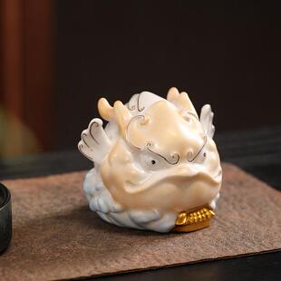 「聚财四灵 貔貅 金蟾 朱雀 龙鲤 」国潮瑞兽新年吉祥品开业送礼