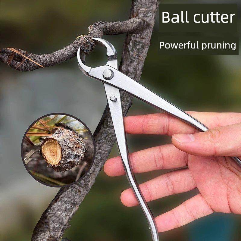 园艺家用不锈钢球接头剪刀斜剪盆栽盆景专用工具修剪造型工具钳子