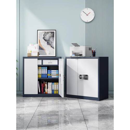 低柜指纹家庭保险箱保险箱金融密码锁储物柜信息柜国宝锁文件柜