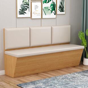 实木卡座沙发定制客厅家用收纳柜靠墙卡坐网红饭厅奶茶店商用沙发