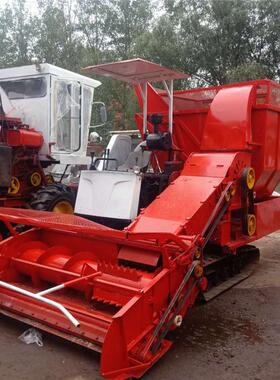 供应履带式大型地滚刀割台青储机 全自动小型农业自走青贮收割机