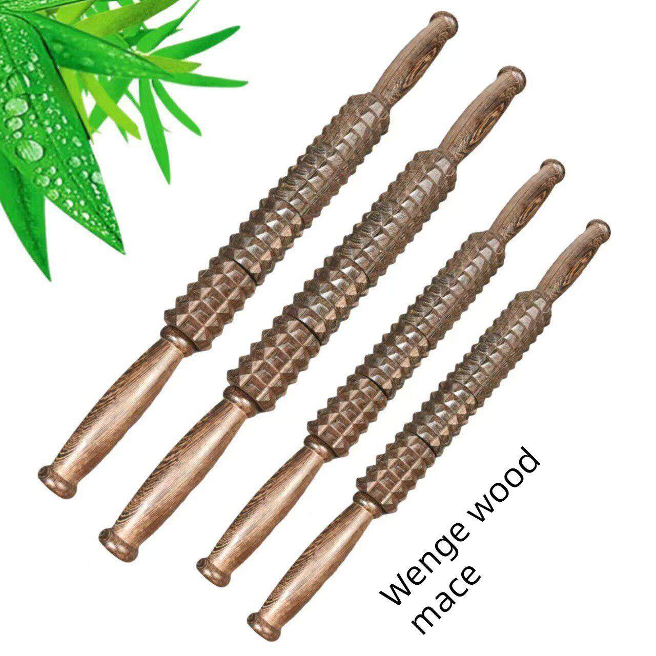 擀筋棒滚轮狼牙经络棒滚轴腿部推经络推背肝胆经络疏通棒实木滚轮