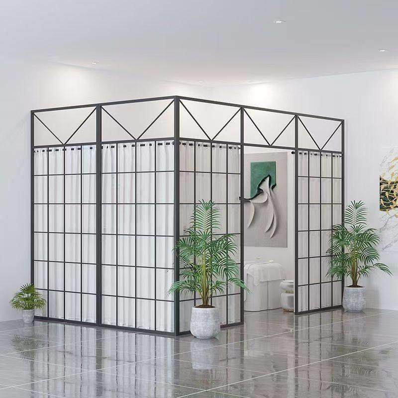 隔断墙假墙铁艺屏风客厅玄关卧室美容院办公室简易隔断墙分隔板