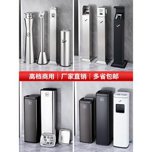 商场立式不锈钢烟蒂柱灭烟桶户外吸烟区烟灰缸室外落地垃圾桶包邮