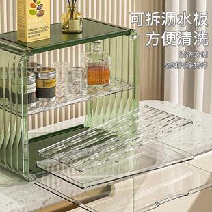 杯子收纳置物架杯架水杯茶杯茶具防尘沥水储物架盒放杯子神器家用