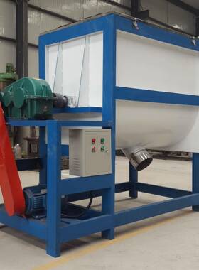 不锈钢卧式搅拌罐加热钛白粉混料机石家庄1000L卧式干粉搅拌机