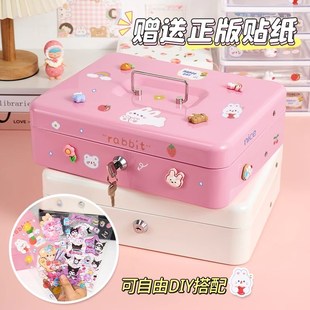 零钱纸币现金收纳盒超市储蓄女 收银钱箱分类g儿童存钱罐2025新款