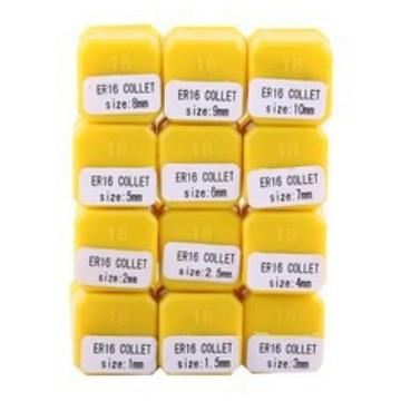 GS00349t12件套ER16筒夹弹性夹头1-10MM(1-1.5-2-2.5-3-4...10）