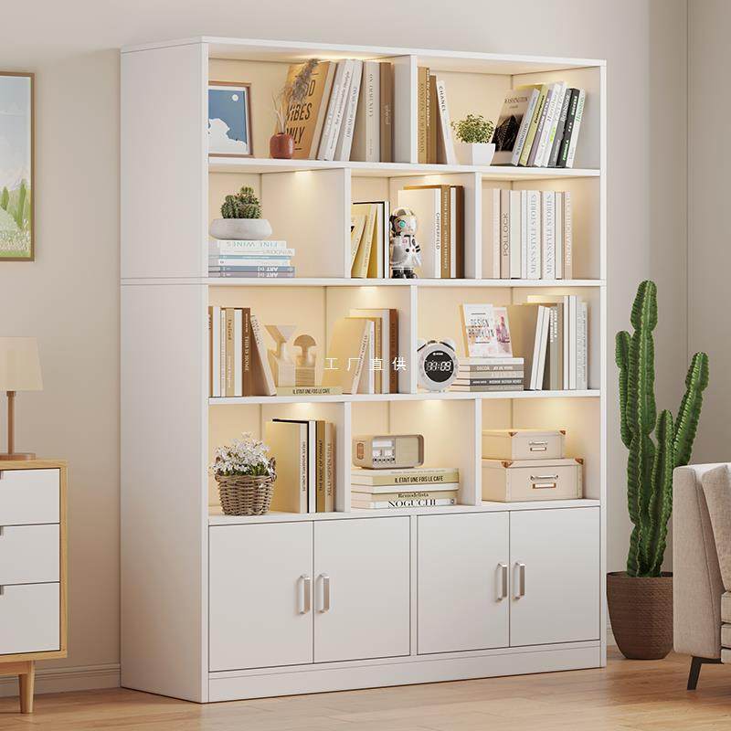 简易书架落地置物架简约现代办公家用书柜分层收纳储物柜靠墙柜子,清洗/食品/商业设备,风口/风叶/风机配件,淘宝优惠券,粉丝福利购,淘宝优惠卷