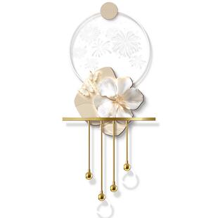 奶油风玄关装饰画走廊尽头高级感挂画入户进门正对墙发光创意壁画