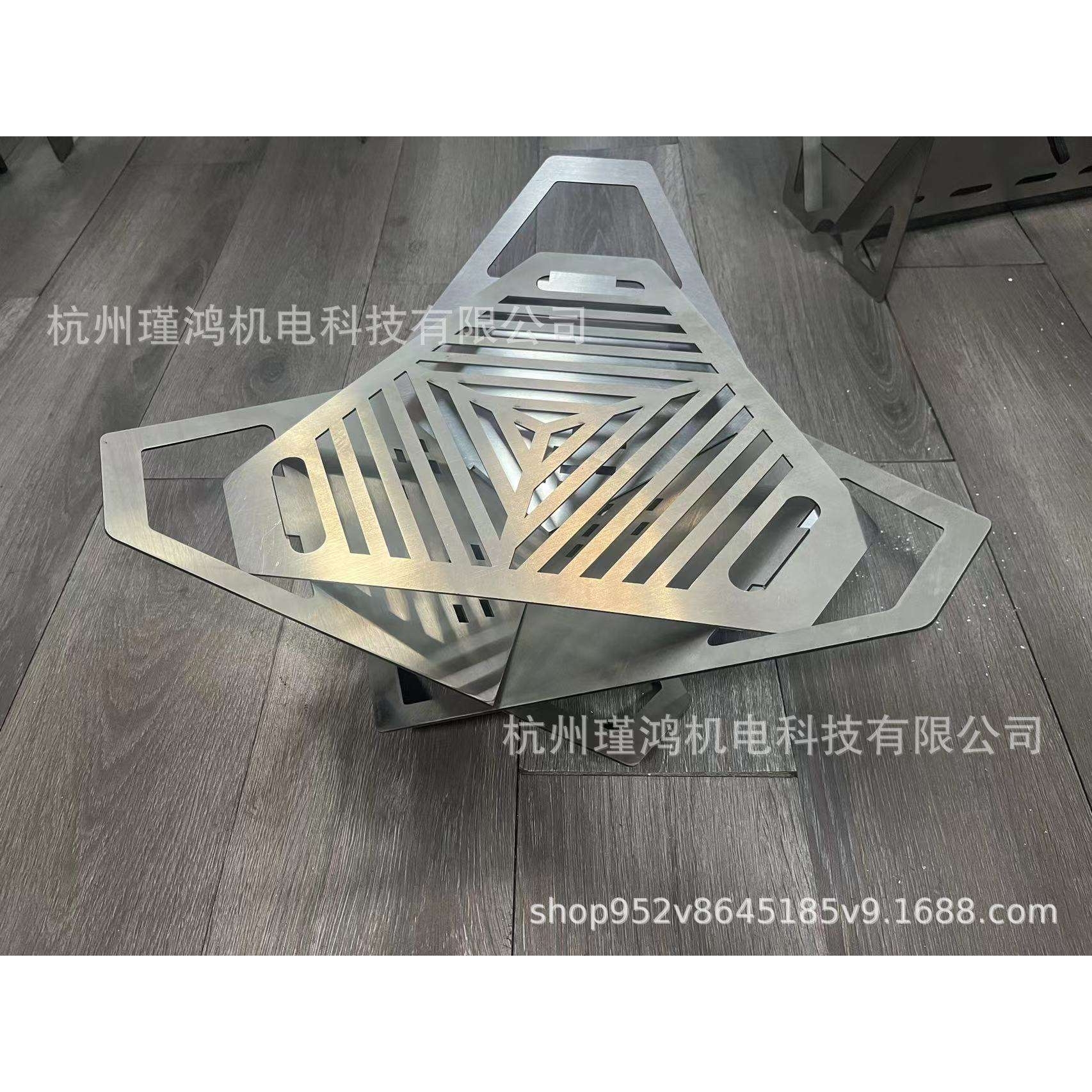户外莲花烧烤炉便携式可拆卸防风迷你不锈钢烤炉卡片式烧烤架野营
