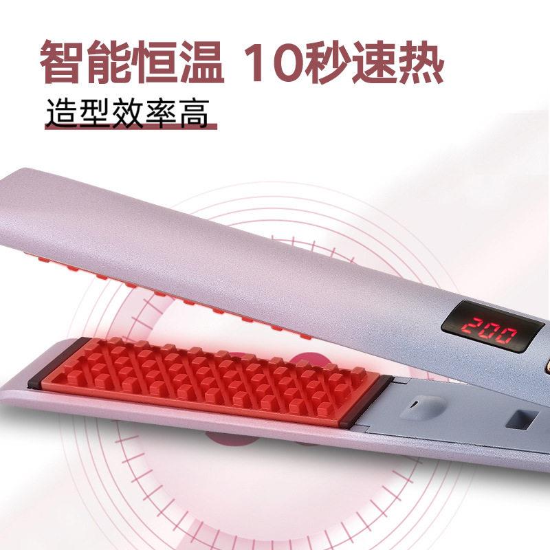 新款直销跨境玉米须垫发根电夹板直发卷发两用拉直板夹蓬松颅顶神